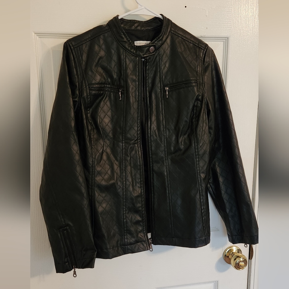 Faux Leather Jacket